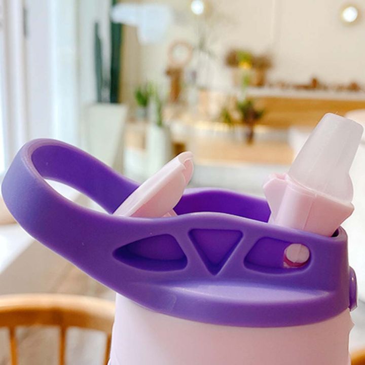 kelansi-ถ้วยถ้วยให้อาหารทำจากโพลีโพรพิลีนกันน้ำรั่วลายการ์ตูนน่ารักแก้วหัดดื่มน้ำขวดน้ำสำหรับเด็ก