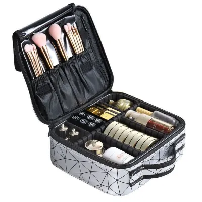 High-end MUJI Cosmetic Bag Large Capacity Portable Outgoing Cosmetic Case Girls Lazy Cosmetic Bag Storage Bag Cosmetic Bag