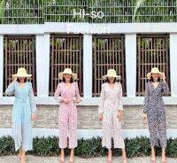 H712-14 จั๊มสูท  ผ้าชีฟอง Hi-so fashion