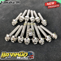 น็อตแคร้งเครื่อง YAMAHA JR-120 สีเลส