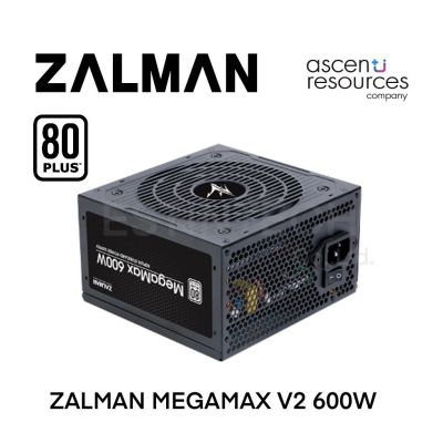 Power Supply(อุปกรณ์จ่ายไฟ) ZALMAN MEGAMAX V2 600W 80 PLUS