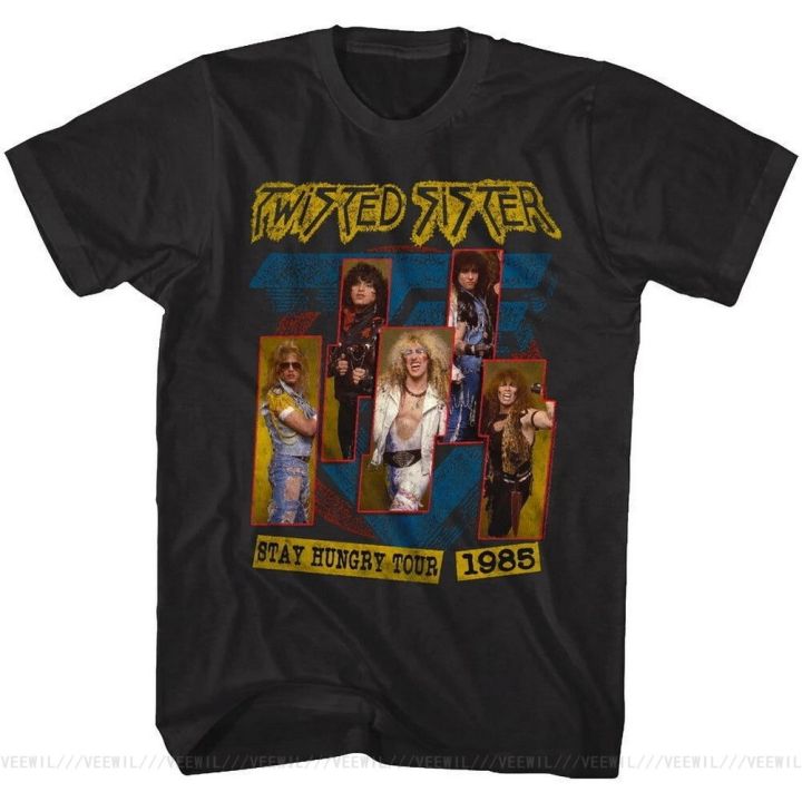 gildan-เสื้อยืดแขนสั้น-ผ้าฝ้าย-พิมพ์ลายกราฟฟิค-twisted-sister-stay-hungry-concert-tour-1985s-glam-rock-bands-น่ารัก-พลัสไซซ์-xs-4xl-5xl-6xl-สําหรับผู้ชาย