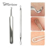 【cw】 Brainbow 2pc/pack Acne Needle Blackhead Tweezer Face Tools Blackhead amp;Blemish Removers Facial Pore Cleaner