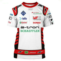 2023 new Summer design- audi sports schaeffler racing 3d tshirt all over print size s5xl Trendy mens versatile T-shirt