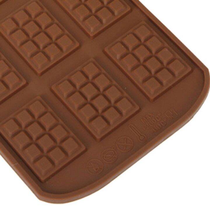 12-even-chocolate-mold-silicone-fondant-waffles-molds-bar-mould-decoration-tools-baking-accessories