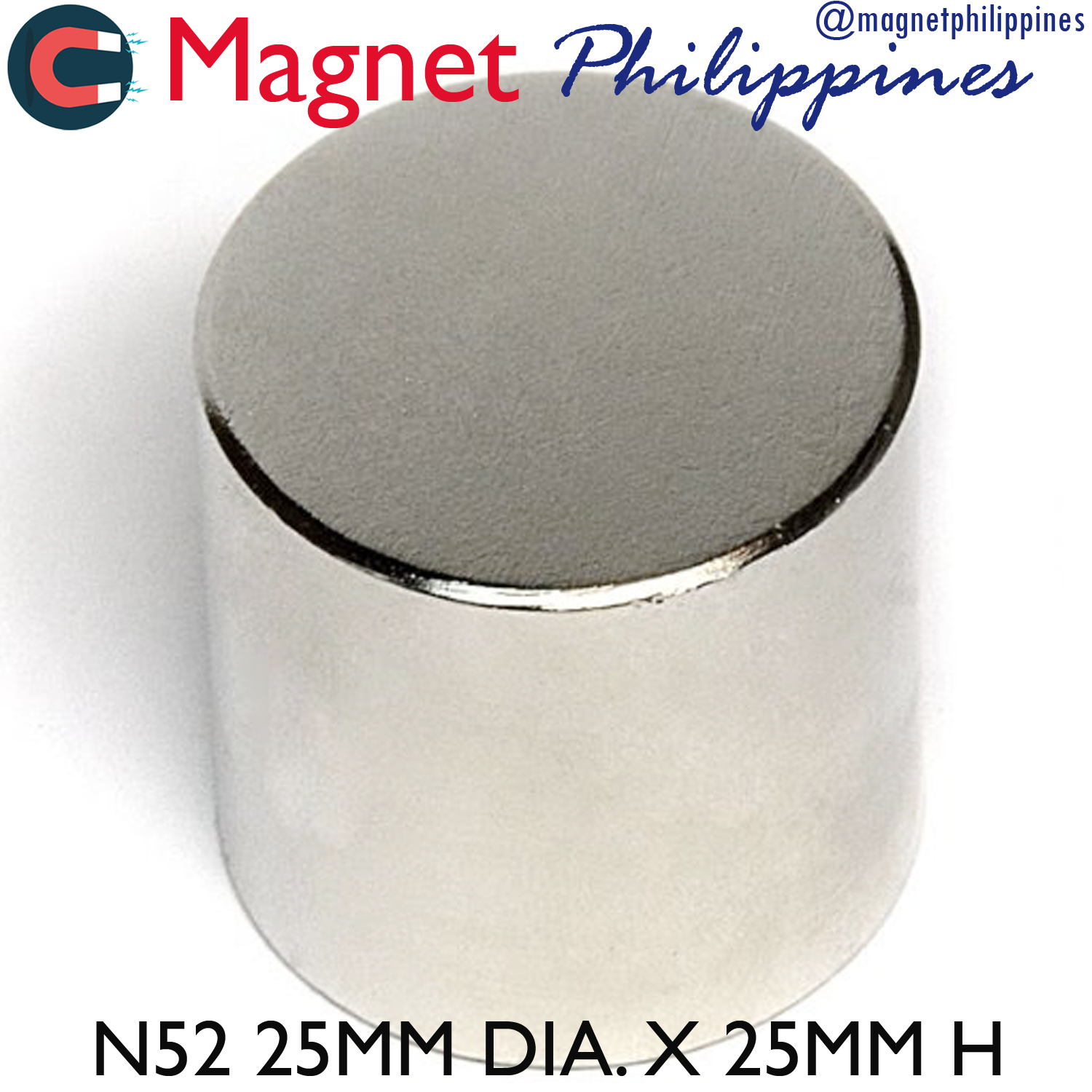 N52  25mm  1"dia  Strong Rare Earth Neodymium  Magnets Cylinder 