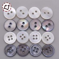 30pcs/lot 12mm white grey Natural Shell Sewing Buttons Color Mother of Pearl MOP Round Shell Button garment Sew Accessories DIY Haberdashery