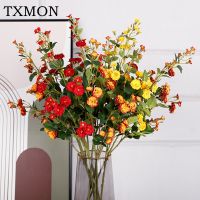 ❁❖◘ Simulation Small Rosa Multiflora Artificial Flowers Beautiful Bouquets Table Center Deco Wedding Scene Layout Photographic Props