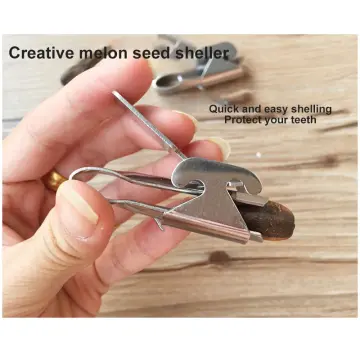 Peanut Shell Opener Stainless Steel Nut Cracker Melon Seeds Plier Pine Nuts Peeling  Tool Kitchen Gadgets