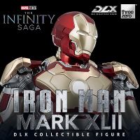 Threezero Ironman MK42มาร์เวลสตูดิโออเวนเจอร์สอินฟินิตี้ซาก้าขนาด1/12 17.5ซม. DLX เครื่องหมายไอรอนแมน42ตุ๊กตาขยับแขนขาได้ของเล่นแบบชุดสะสม