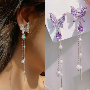 Girls deals long earrings