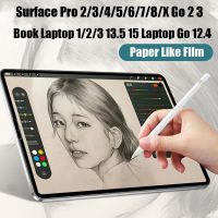 【ขาย】เหมือน Microsoft Surface Pro ปกป้องหน้าจอสำหรับกระดาษ8/7/6/5/4/3/2 X Go 2 3ฟิล์มสำหรับพื้นผิวแล็ปท็อป12.4หนังสือ1 2 3 13.5 15