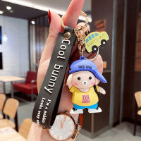 Cartoon Satchel Pig Doll Keychain Good Friend Gift Cute Bag Pendant Creative Car Lanyard Key Accessories Hanging Chains