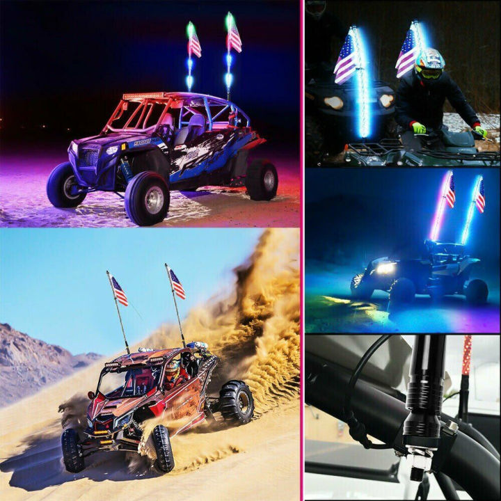 3ft-led-แส้แสง-rgb-กันน้ำหลายสีเสาธงโคมไฟ-bowlight-สำหรับ-offroad-ทรายราง-buggies-sxs-au-rzr-รถบรรทุก