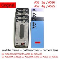 Original A52 4G/5G SM-A525 SM-A526 Plate Panel Bezel Front Frame Housing Middle Chassis Repair Part