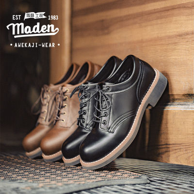TOP☆Maden brand Tooling Style Mens Youth Business Party New American Casual Workwear Shoes Low Top Trendy British Style Interview Formal Mens Bulk Shoes