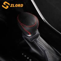 ┋ Leather AT Gear Head Shift Collars for Toyota C-HR CHR 2016 - 2021 Car Shift Knob Protection Cover Auto Interior Accessories