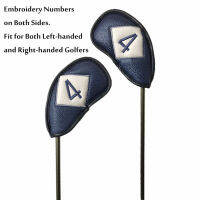 101112 Pcs Double Sided Universal Leather Golf Club Head Covers Irons Fit Main Iron Clubs Both Left and Right Handed Golfer