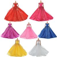 Handmake Wedding Princess Dress Elegant Clothing Gown Skirt Shoes For Barbie Doll Dresses