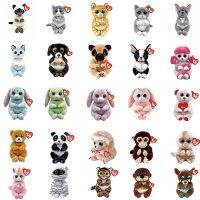 hot【DT】☃✸❅  15cm Ty Beanie Bellie Big Eyes Stuffed Dog Hedgehog Unicorn Tiger Otter Children