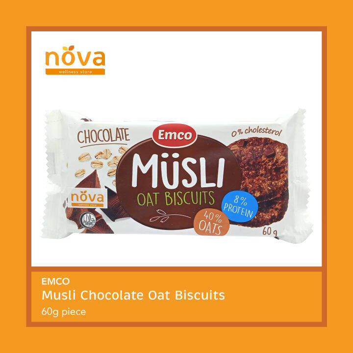 Emco Musli Chocolate Oat Biscuits 60g (pc) Lazada PH
