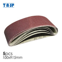 TASP 5Pcs 100X915Mm Asive Sanding Belt 4 "X 36" Belt Sander กระดาษทรายอลูมิเนียมออกไซด์กระดาษทรายงานไม้เครื่องมือ