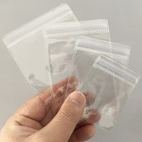 20Pcs Transparent PVC Jewelry Pouches Bags Anti Oxidation Zip Lock Storage Bag for Earring Necklace Bracelet Display Packaging