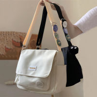 Womens School Messenger Bags for Women Shoulder Ladies Designer Handbag Solid Large Capacity Casual Canvas Shoulder Female Bags