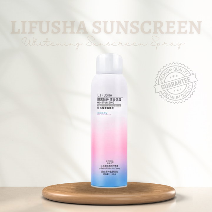 Lifusha Waterproof Instant Whitening Sunscreen Spray Uv Isolation Protection Mist Sunblock Face 0748