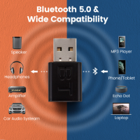 ร้อน USB บลูทูธ5.0รับอะแดปเตอร์ไร้สายลำโพงเพลง3.5มิลลิเมตร AUX รถอะแดปเตอร์เสียงสเตอริโอสำหรับทีวีหูฟังลำโพงรถ MP3