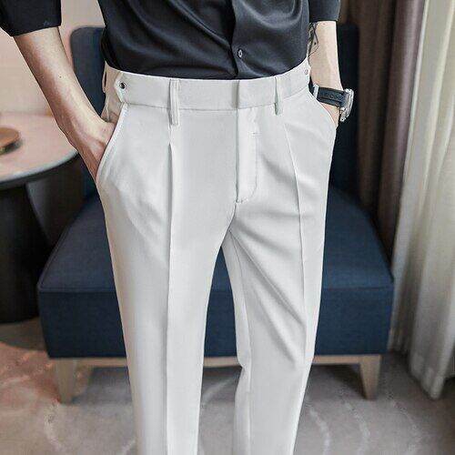 2022-autumn-and-winter-new-mens-thick-trousers-grey-business-casual-pants-men-fashion-slim-slacks-black-khaki-pantalones-hombre