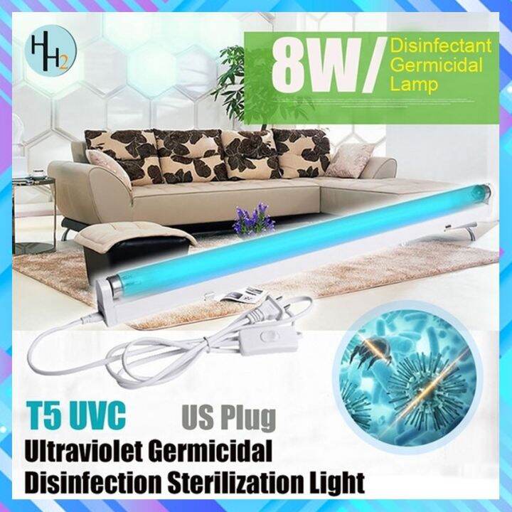 8W Mini Germicidal Lamp Light T5 Tube UVC Sterilizer Kill Dust Mite Eliminator UV Ultraviolet