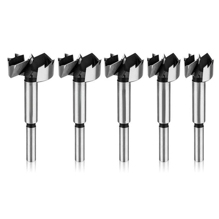 Forstner Bit Set, 5Pcs Forstner Bits Wood Drilling Smooth Flat