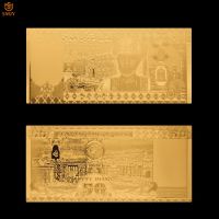 New Product Oman Gold Banknote 50 Omani Rial Paper Money Bank Note Collection And Gifts