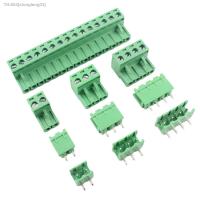 ☃☸♧ 5pcs 5.08mm Pitch PCB Screw Terminal Block Connector Right Angle PlUG-IN Plug Socket 2P 3P 4P 5P 6P 7P 8P 9P 10P 11P 12P 15P