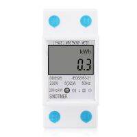 WOND LCD ไฟแสดงผลแบบดิจิตอลเชื้อเพลิงมิเตอร์ KWh Single Phase Wattmeter 220V AC