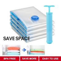 Vacuum Storage Bags Jumbo Space Saver Reusable Ziplock Vacuum Sealer Bags for Clothing Comforter Pillow Blankets Bedding Travel