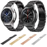 ♙卍 18 มม. 22 มม. 20 มม. 24 มม. สำหรับ SAMSUNG Galaxy Watch 42 46 มม. galaxy watch 3 45 มม. 41 มม. สแตนเลสสำหรับ Amazfit Bip GTR สายรัด