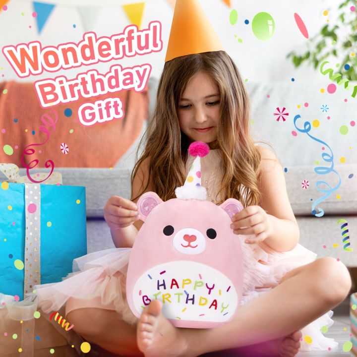 31cm-birthday-bear-soft-throw-pillows-sleeping-plush-toy-cute-soft-high-quality-stuffed-animals-pink-plush-pillows-for-girls