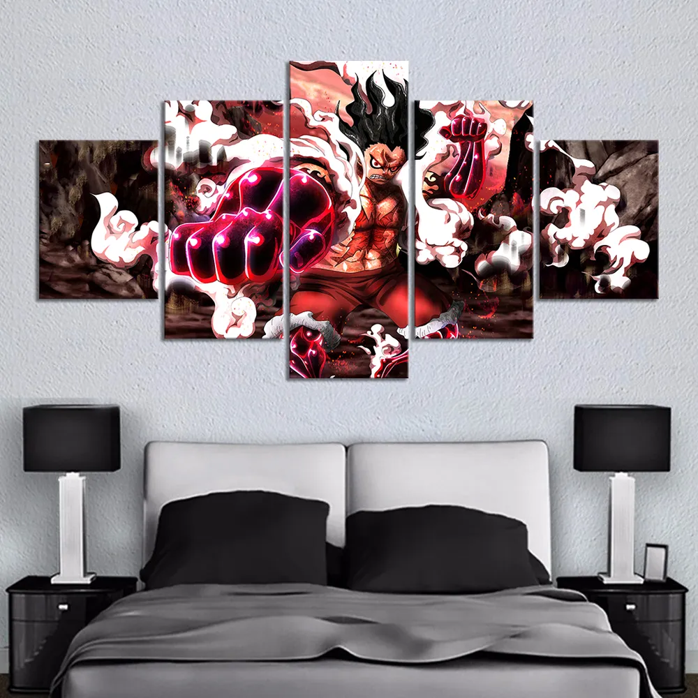 Anime Luffy Poster Canvas Painting HD Print 5 Panel ONE PIECEs Wall Art  Picture For Bedroom Decor (No Frame) | Lazada PH