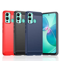 WindCase for Infinix Hot 12 Play/Hot 12 Pro/Hot 20 4G/Hot 20 Play/Hot 20i/Hot 20S/Note 12i/Note 12 Pro Soft Carbon Fiber Brushed TPU Case Cover