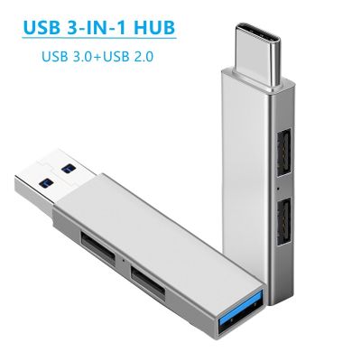 USB 3.0 Hub USB Hub 2.0 Multi USB Splitter Hub Menggunakan Adaptor Daya 3 Port Beberapa Expander 2.0 USB 3.0 Hub untuk PC