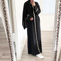 Abaya Dubai Turkey Muslim Hijab Dress Sequin African Indian Dresses Abayas for Women Islam Caftan De Moda Musulmana