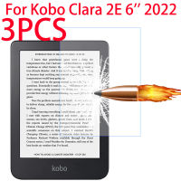 3PCS กระจกนิรภัยป้องกันหน้าจอสำหรับ Kobo Clara 2E 6 นิ้ว 2022 แท็บเล็ตใสป้องกันฟิล์มหน้าจอ-Kouzuo