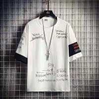 【ร้านค้าใหม่พิเศษ】ชายเสื้อฮิปฮอปแขนสั้นแขนยาวเวอร์ชั่นเกาหลีเสื้อยืดเย็บเสื้อเชิ้ตแขนห้าจุด