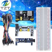 3.3V / 5V MB102 โมดูลพลังงานเขียง + MB-102 830 คะแนนต้นแบบกระดานขนมปังสําหรับชุด arduino + 65 สายจัมเปอร์ขายส่ง