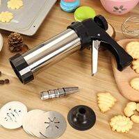 Gun Press Molds Crepe Maker Pastry Piping Nozzles Decorator Reusable for