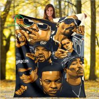 3D Printing Hip-hop Music Star Soft Throw Blanket Flannel Living Room/Bedroom Warm Blanket for Kids, Adults, Elderly 5 Sizes