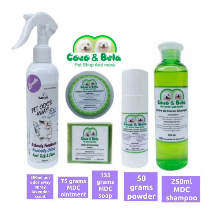 Madre de cacao products and 3in1 pet odor away spray set of 5 (250 ml ...