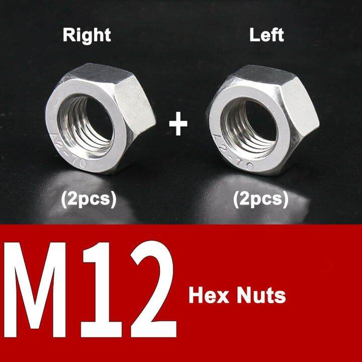 m4-m16-left-and-right-hand-thread-hex-nut-set-304-a2-stainless-steel-positive-and-reverse-thread-hexagon-nuts-kit-nails-screws-fasteners